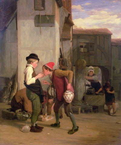 Een Hapje Lenen door William Mulready